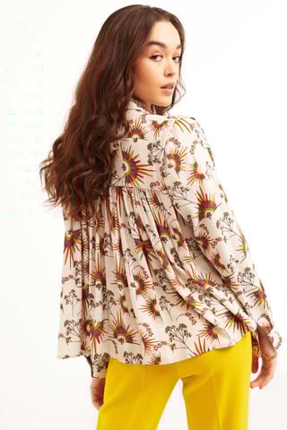 Wijde Blouse Aponi – Beige