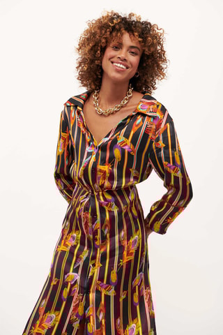 Blouse-jurk Colibri - Zwart