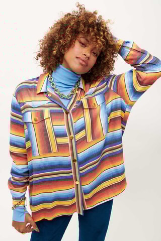 Oversized Blouse Molimo – Blauw