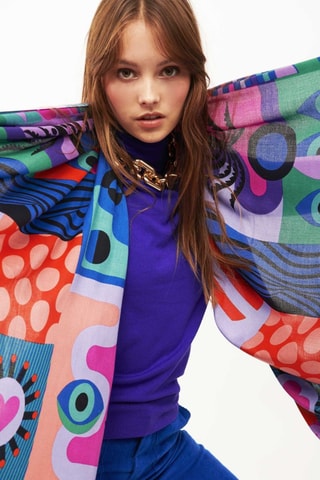 Sjaal Scritch - Koningsblauw