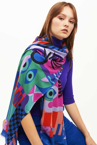 Sjaal Scritch - Koningsblauw