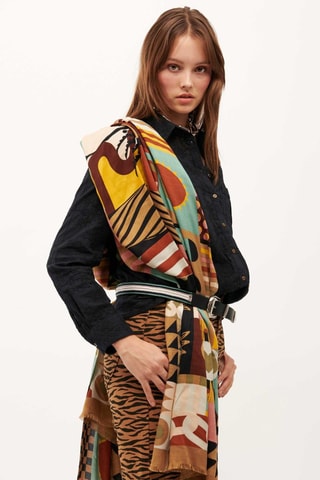 Sjaal Scritch - Kaki 