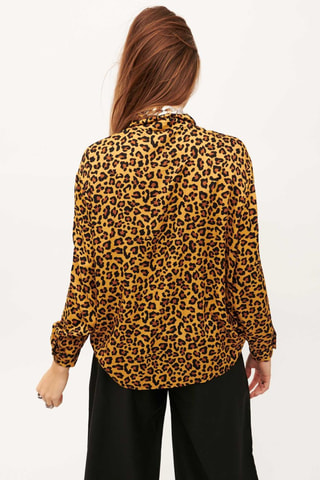 Oversized Blouse Tigresse - Bruin 