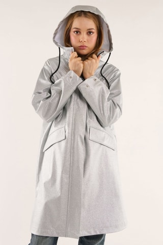 Windjack met Capuchon Drake - zilverkleurig