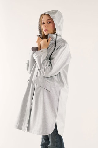 Windjack met Capuchon Drake - zilverkleurig