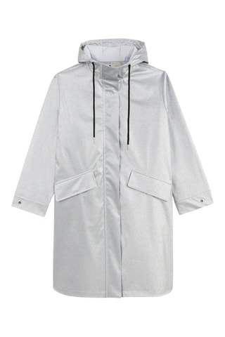 Windjack met Capuchon Drake - zilverkleurig