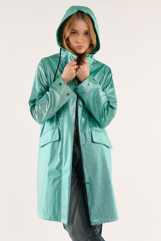 Windjack met Capuchon Drake - Turquoise