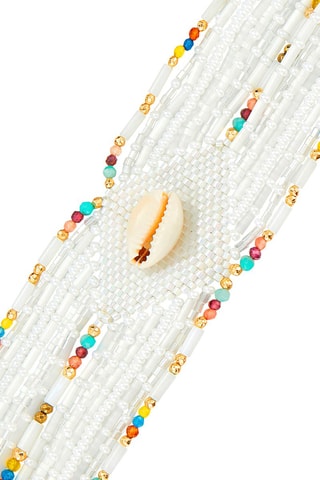 Manchetarmband Chokohona - Hematieten, Amazonieten, Granaten en Zirkonia’s 