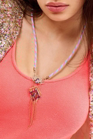 Lange Ketting Verguld met Geelgoud Colombo