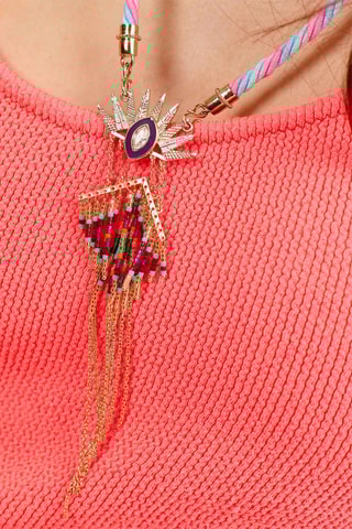 Lange Ketting Verguld met Geelgoud Colombo