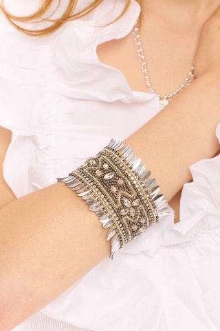 Manchetarmband Elsa - Zilverkleurig