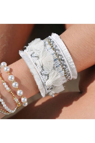 Manchetarmband Engy - Wit