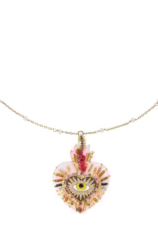 Lange Ketting Fortuna - Goudkleurig en Wit