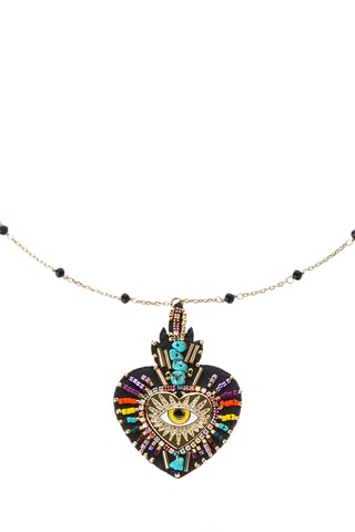 Lange Ketting Fortuna - Goudkleurig en Zwart