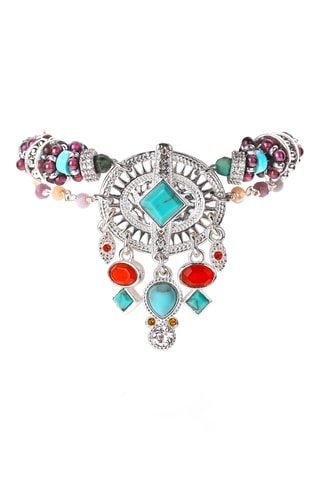 Armband Herrera - Zilverkleurig en Turquoise