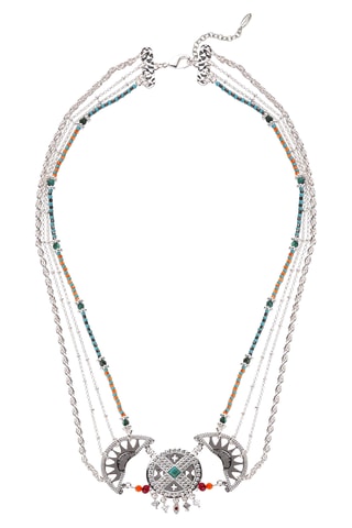 Ketting Maraja - Zilverkleurig