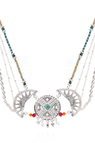 Ketting Maraja - Zilverkleurig