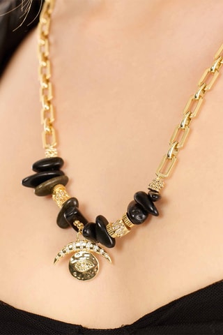 Lange Ketting Verguld met Geelgoud Maravillas - Zirkonia’s