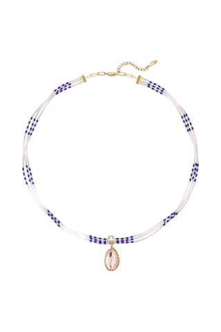 Ketting Verguld met Geelgoud Nymphe - Zirkonia’s 