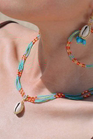 Ketting Verguld met Geelgoud Nymphe - Zirkonia’s 