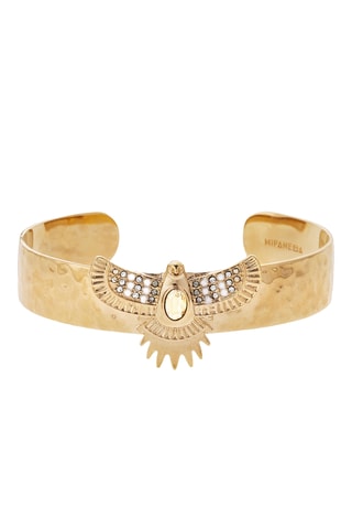 Open Armband Verguld met Geelgoud Serra - Zirkonia