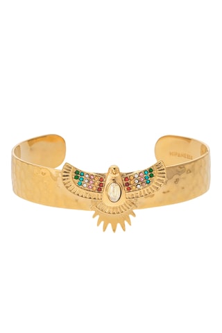 Jonc doré à l’or fin jaune Serra - Zircon