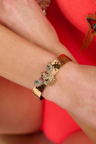 Jonc doré à l’or fin jaune Serra - Zircon