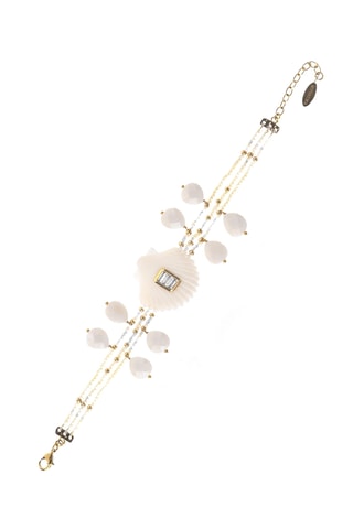 Armband Shelley - Wit en Goudkleurig