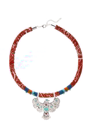 Ketting Teeby - Zilverkleurig en Rood