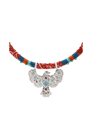Ketting Teeby - Zilverkleurig en Rood