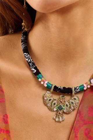 Ketting Teeby - Goudkleurig en Zwart