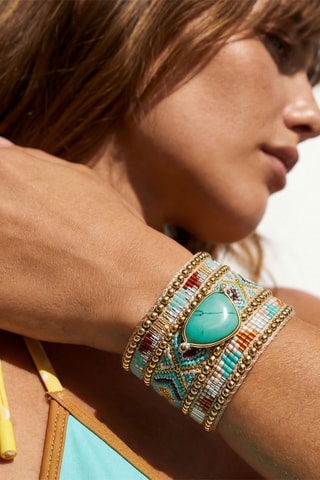 Manchetarmband Jayatwin - Turquoise