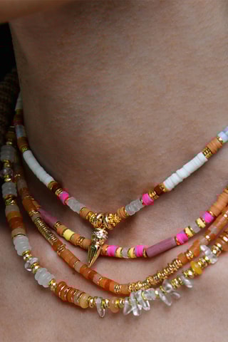 Ketting Verguld met Geelgoud Trion