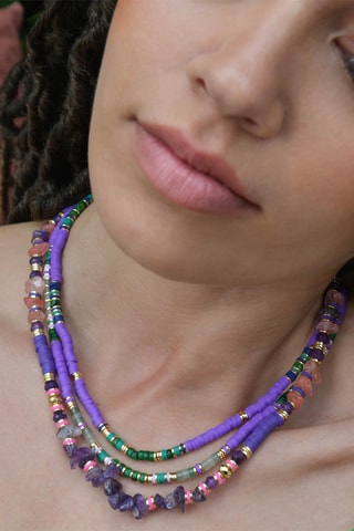 Ketting Verguld met Geelgoud Trion