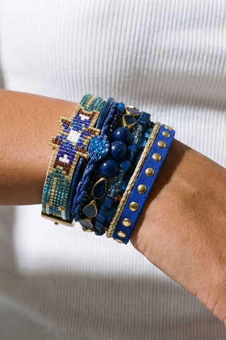 Manchetarmband Lagoon - Koningsblauw