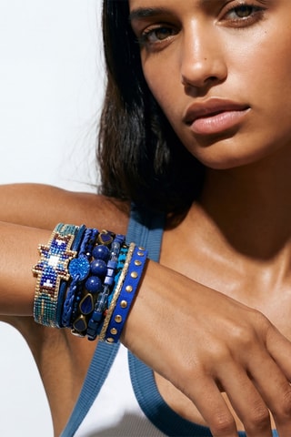 Manchetarmband Lagoon - Koningsblauw