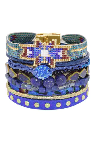 Manchetarmband Lagoon - Koningsblauw