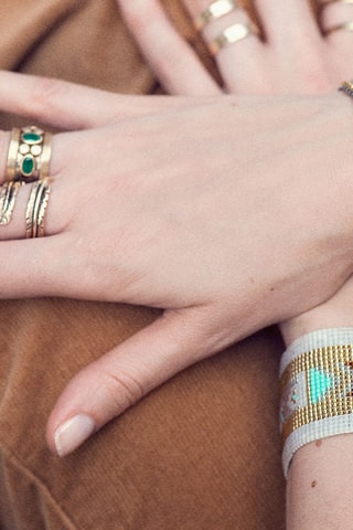 Manchetarmband Hopis - Zilverkleurig