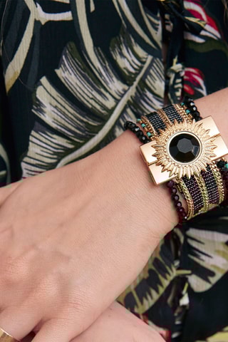 Manchetarmband Eternity - Zwart