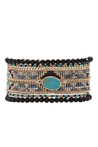 Manchetarmband Eternity - Zwart