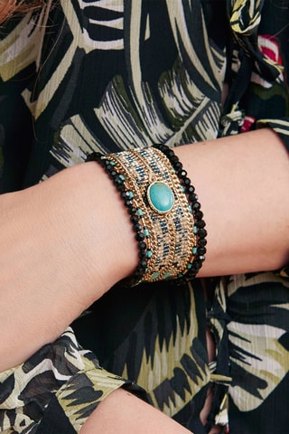 Manchetarmband Eternity - Zwart