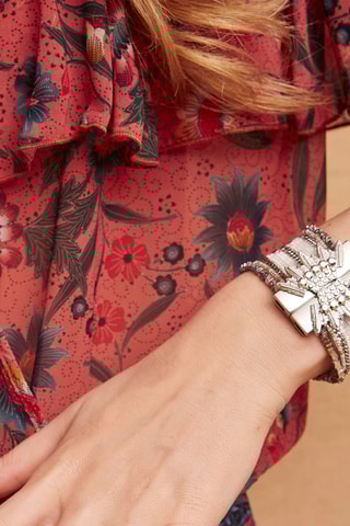 Manchetarmband Eternity - Zilverkleurig