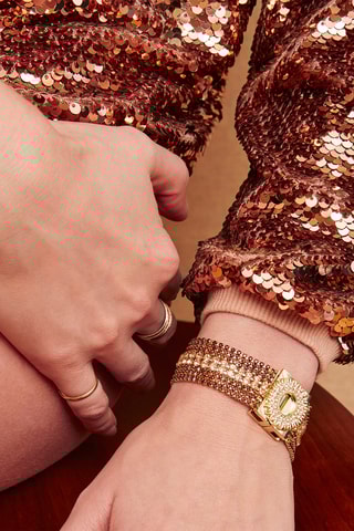 Manchetarmband Flakes - Roze