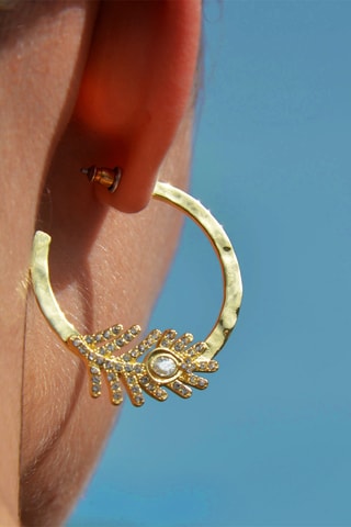 Creolen Verguld met Geelgoud Carmelle - Zirkonia’s