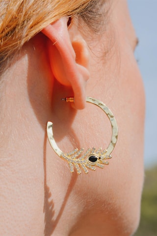 Creolen Verguld met Geelgoud Carmelle - Zirkonia’s