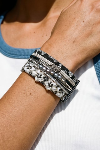 Manchetarmband Tahiti - Zwart