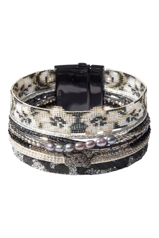 Manchetarmband Tahiti - Zwart