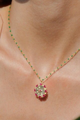 Ketting Verguld met Geelgoud Duardo - Zirkonia’s