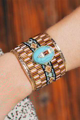 Manchetarmband Verguld met Geelgoud Ekuador