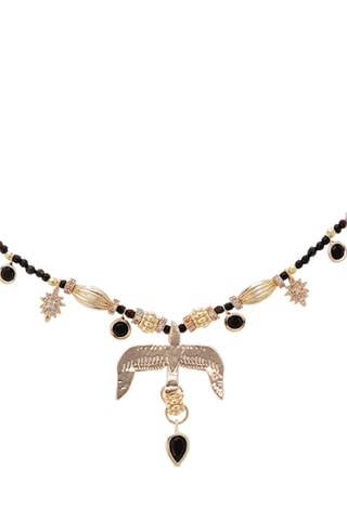 Ketting Verguld met Geelgoud Gallica - Zirkonia’s en Labradorieten